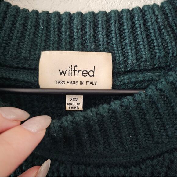Wilfred Emerald Green Merino Wool Sweater - Picture 3 of 7